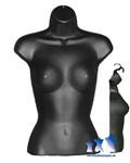Female Torso - Hard Plastic, Black