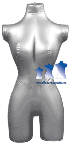 Inflatable Female 3/4 form, Silver