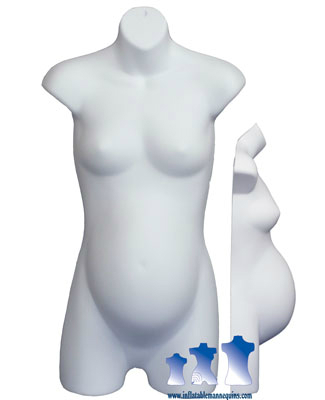 Female Maternity 3/4 Form - Hard Plastic, White, Black or Fleshtone