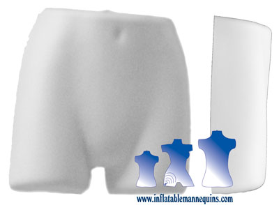 Female Panty Form  - Hard Plastic, White or Black