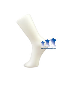 Hosiery Sock Form, (SMALL - Boy, Girl, Child Size), Hard Plastic White