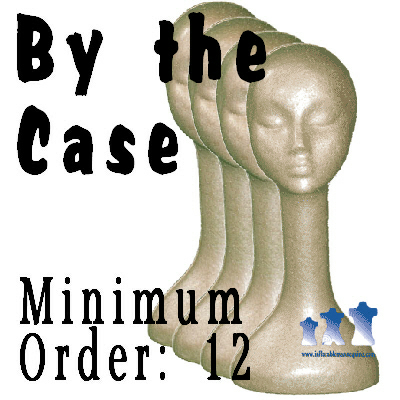 Long Neck Female Head, Styrofoam, by the case, Min:12