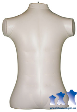 Inflatable Male Torso, Large Rounded Ivory