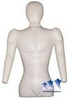 Inflatable Male Torso w/ Head & Arms
